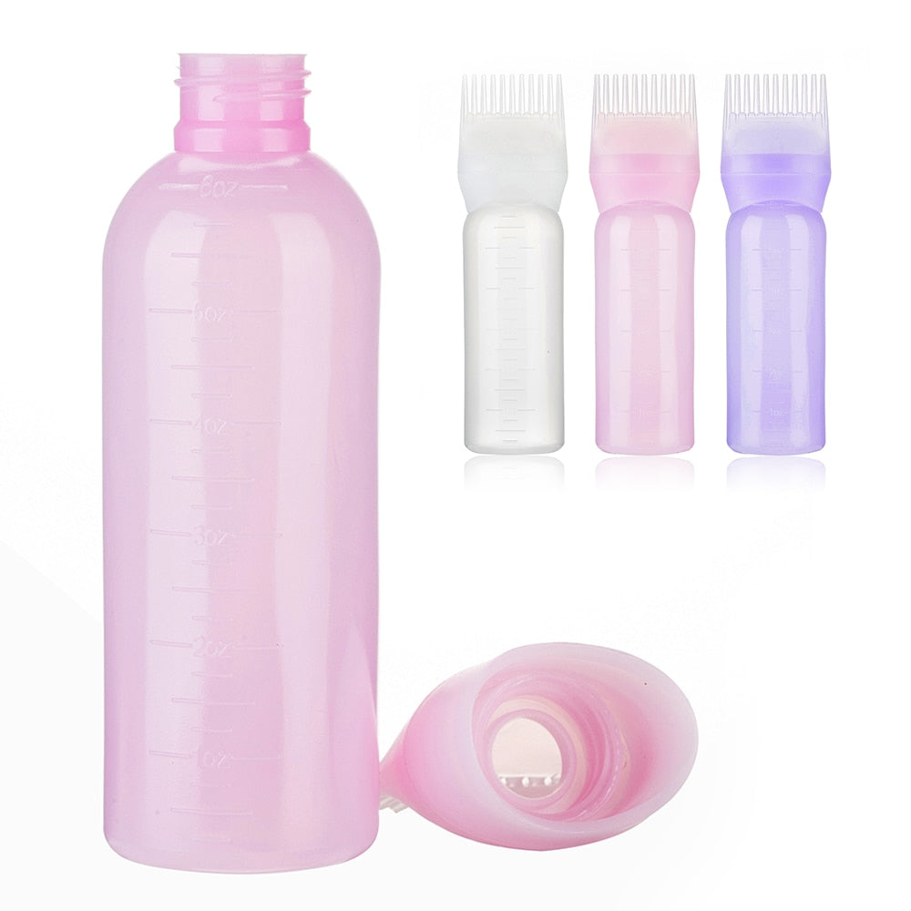 Multicolor Plastic Hair Dye Refillable Bottle